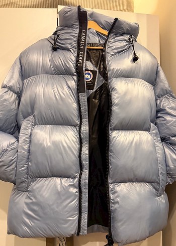 Canada goose  Kapüşonlu Kısa Şişme Mont mavi (Xxl) - Görsel 6