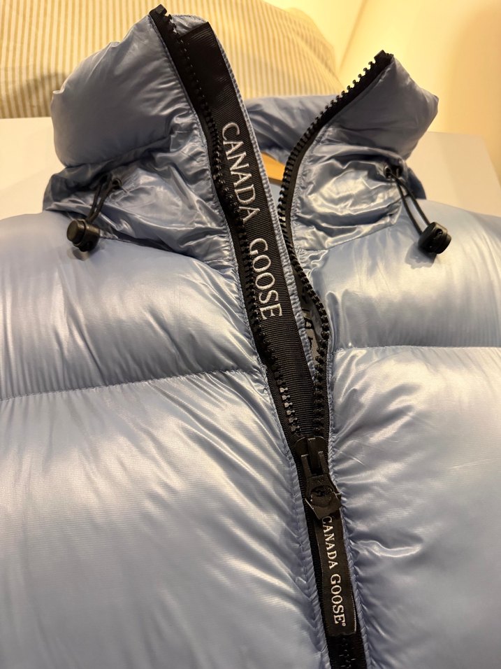 Canada goose  Kapüşonlu Kısa Şişme Mont mavi (Xxl) - Görsel 4