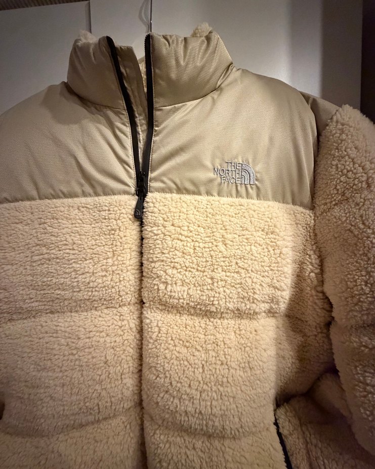 The north face Bej Peluş Kışlık Mont (Xxl) - Görsel 4