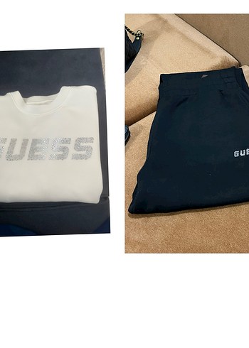 Orjinal GUESS Sweatshirt ve Siyah Eşofman