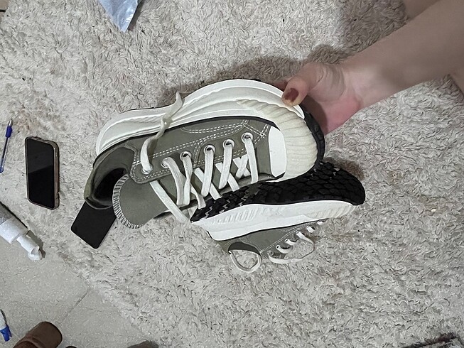 Converse Sıfır kalın yüksek taban converse