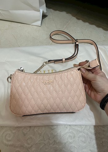 Beden Orjinal guess Pembe Kapitone Kadın Omuz Çantası