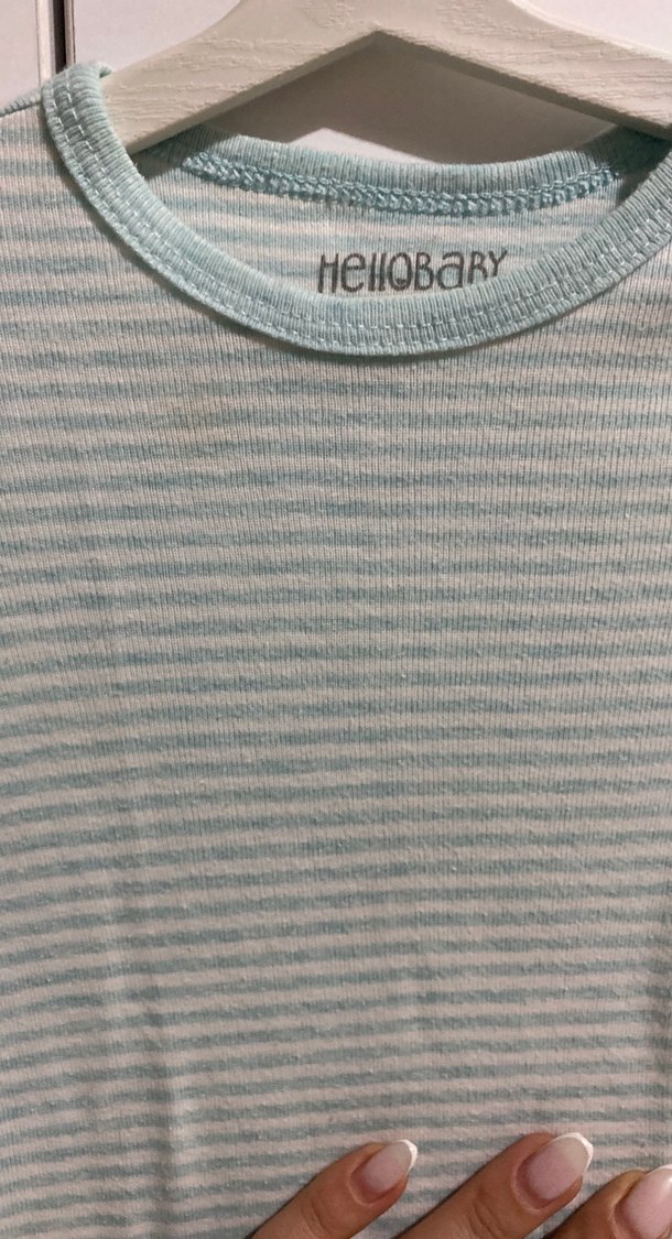 Kısa Kollu Pamuklu Bebek Zıbını - Görsel 3