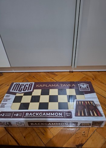 Mega Kaplama Tavla Seti - Koyu Kahverengi