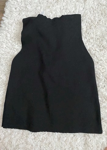 Siyah V Yaka Kadın Yelek - Görsel 2