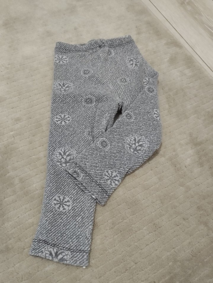 Kızlar için elastik bel denim tayt - Görsel 2