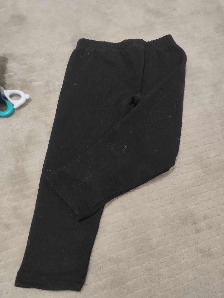 Kızlar için elastik bel denim tayt - Görsel 5