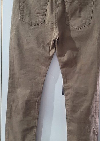 38 Beden camel Renk Bej Regular Fit Erkek Pantolon