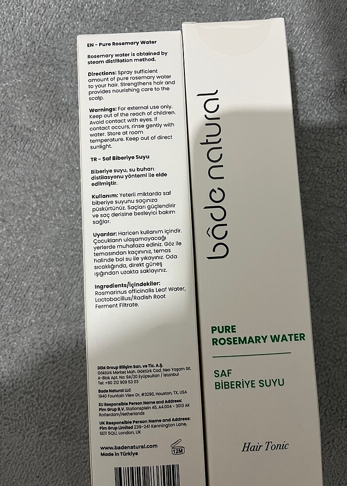 Biberiye Suyu Sprey Bade Natural - Görsel 3