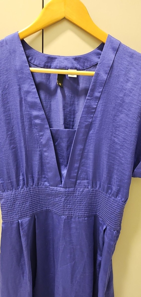 H&M Saten Morcivert Elbise - Görsel 3