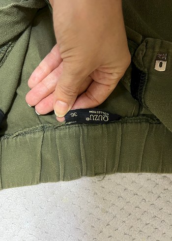 Quzu Quzu Collection Haki Renk 36 Numara Kumaş Pantolon