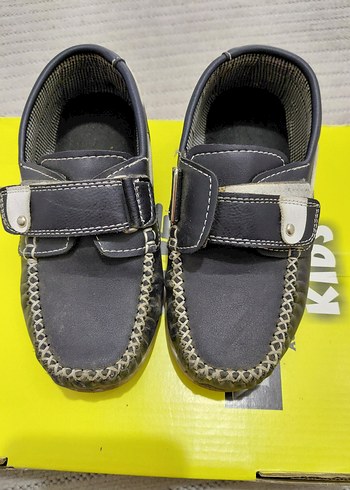 Gri Erkek Cırtlı Çocuk Ayakkabısı