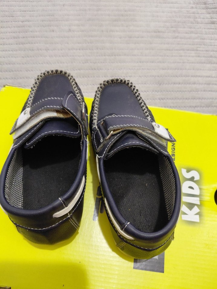 Gri Erkek Cırtlı Çocuk  Ayakkabısı - Görsel 2