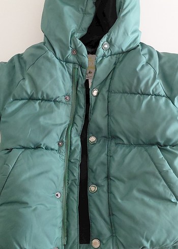 Yeşil Erkek Çocuk Kapüşonlu Mont - Görsel 3