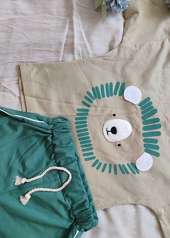 Renkli Baskılı Bebek Erkek Takımı - Görsel 2