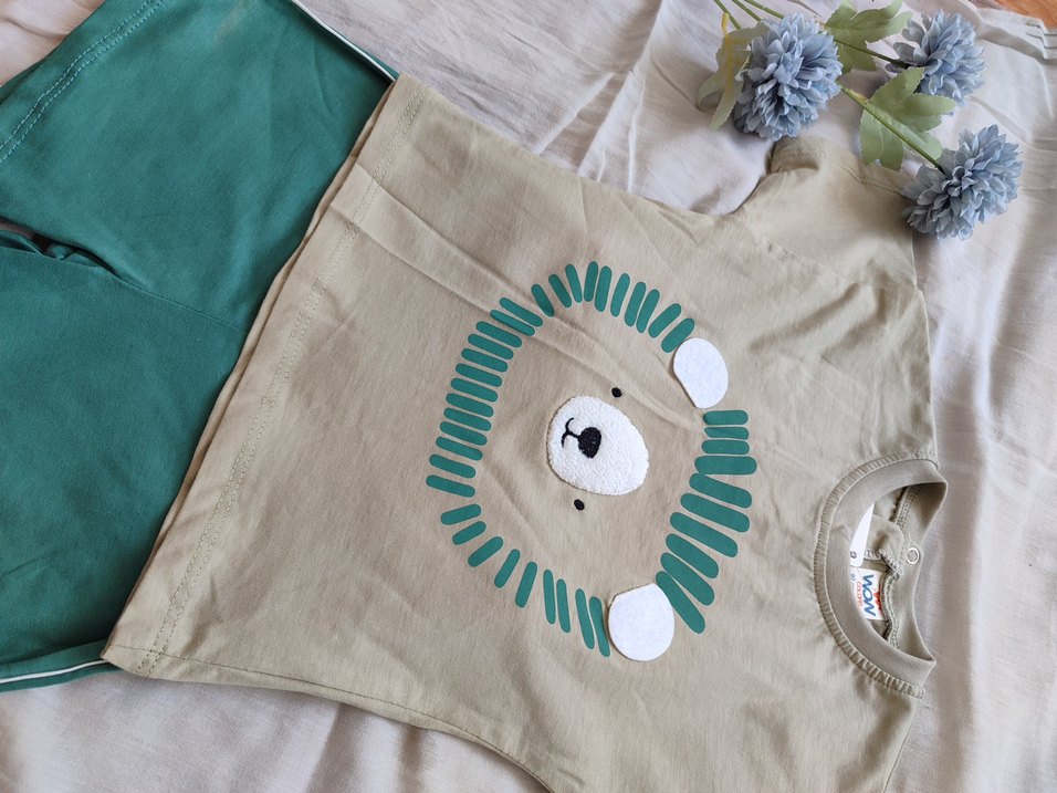 Renkli Baskılı Bebek Erkek Takımı - Görsel 4