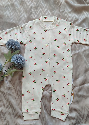 Nakışlı Beyaz Bebek Kız Tulum - Görsel 3