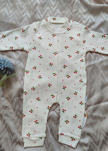 Nakışlı Beyaz Bebek Kız Tulum - Görsel 6