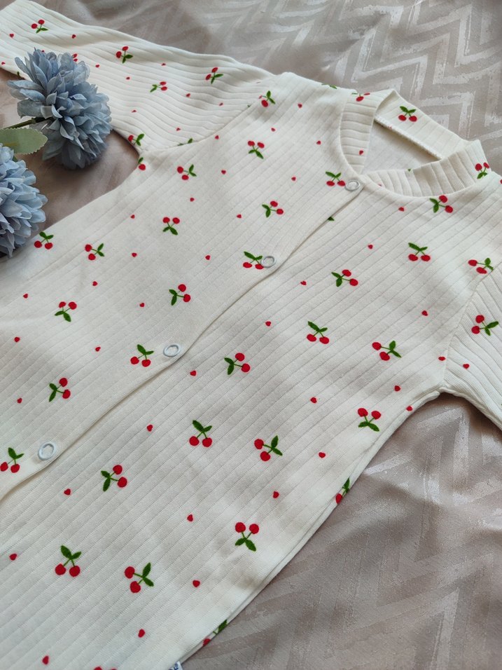 Nakışlı Beyaz Bebek Kız Tulum - Görsel 5