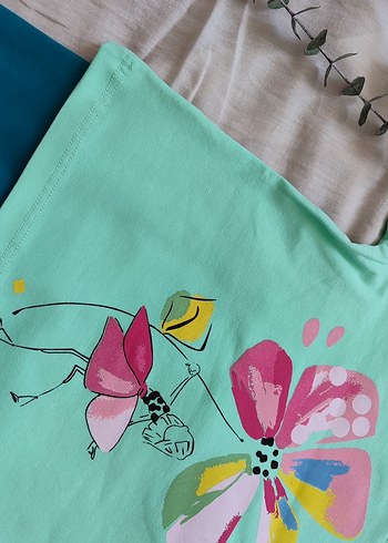 Renkli Baskılı Kız alt üst takım - Görsel 4