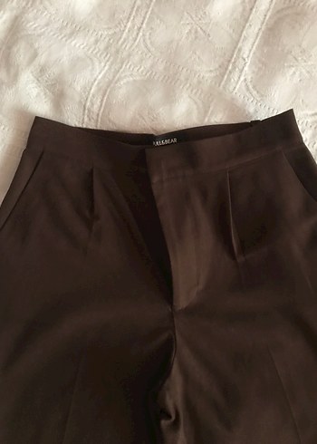 Kahverengi Midi Kadın Kumaş Pantolon - Görsel 2