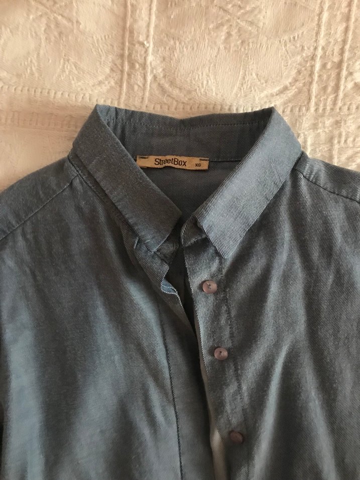 Mavi Kadın Gömlek - Görsel 2