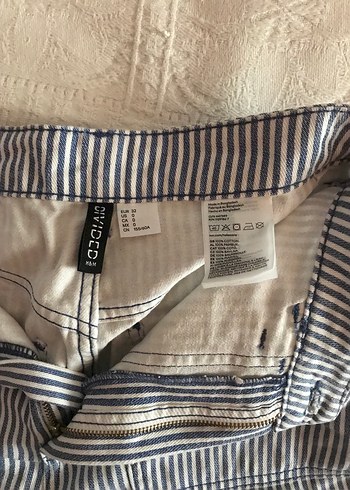 Çizgili Rahat Kesim Kadın Pantolon - Görsel 3