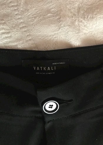 Siyah Kumaş Kadın Pantolon - Görsel 3