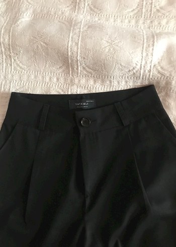 Siyah Kumaş Kadın Pantolon - Görsel 2