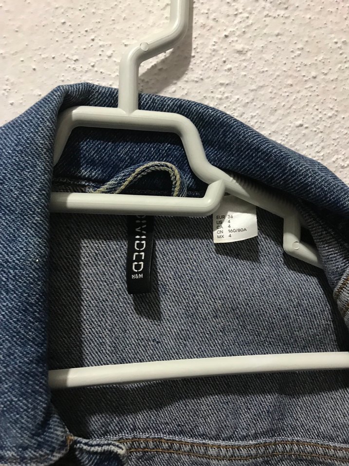 Kadın Mavi Denim Ceket, Düğmeli, Rahat Kesim - Görsel 2