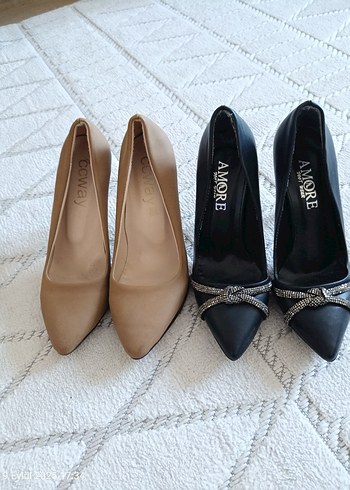 Klasik Topuklu Kadın Stiletto Ayakkabı