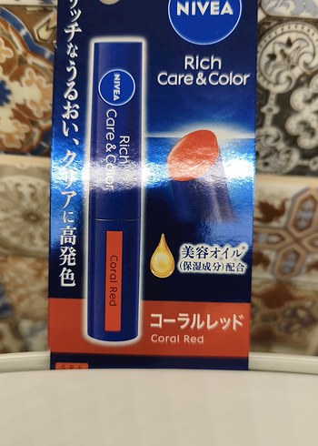 Nivea Care & Color Ruj - Mercan Kırmızısı - Görsel 2