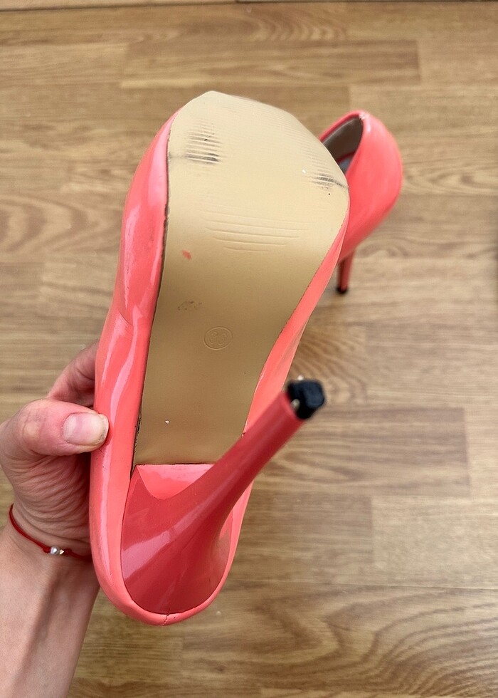 Platform dolgu topuklu abiye ayakkabı - Görsel 4