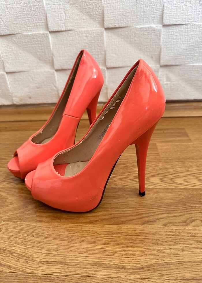 Platform dolgu topuklu abiye ayakkabı - Görsel 2