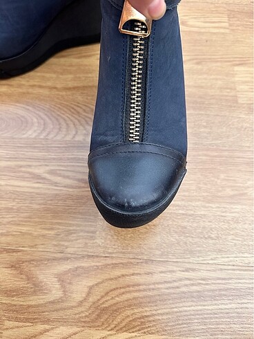 Dolgu topuk yarım bot - Görsel 5