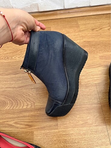 Dolgu topuk yarım bot - Görsel 10