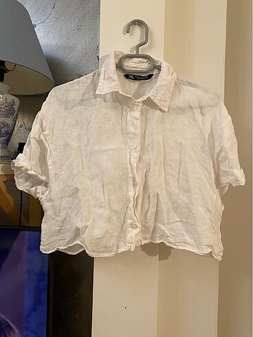 xs Beden Zara crop keten gömlek