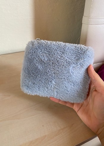 Peluş Kadın El Çantası cüzdan