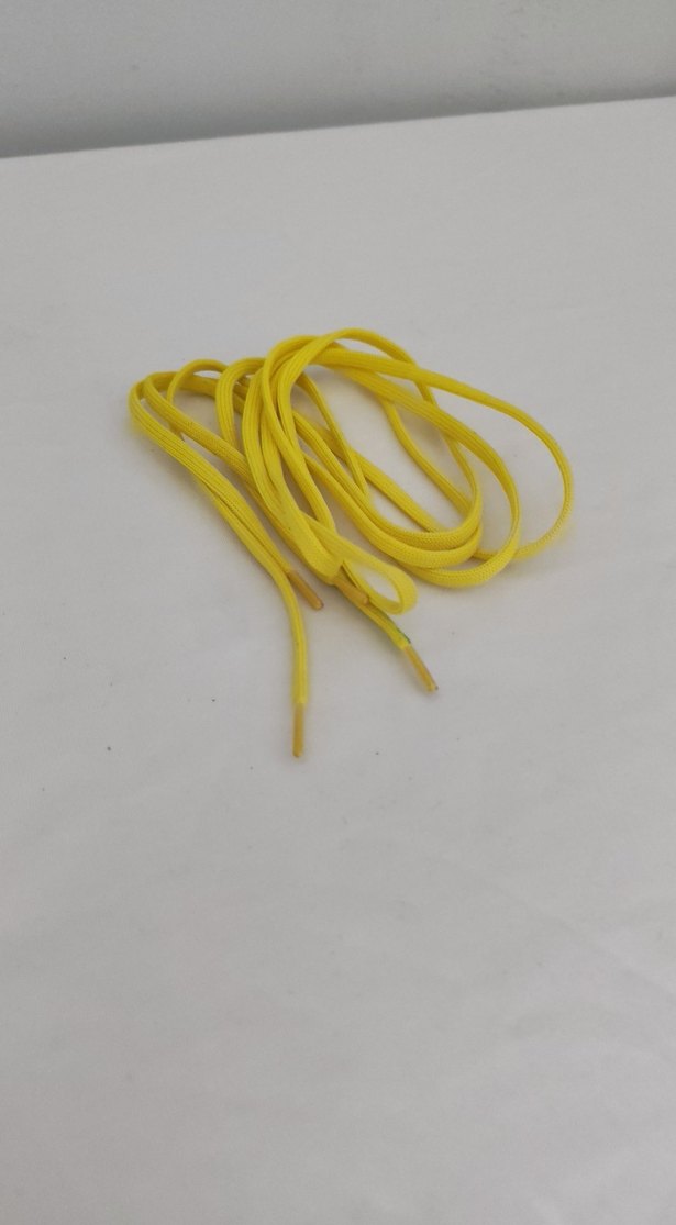 Sarı Erkek Ayakkabı Bağı - Görsel 5