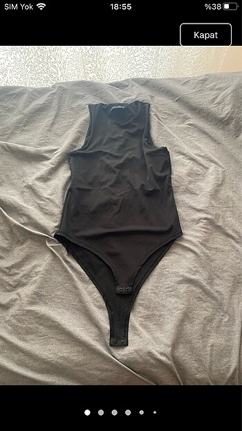 Trendyolmilla siyah çit çit body