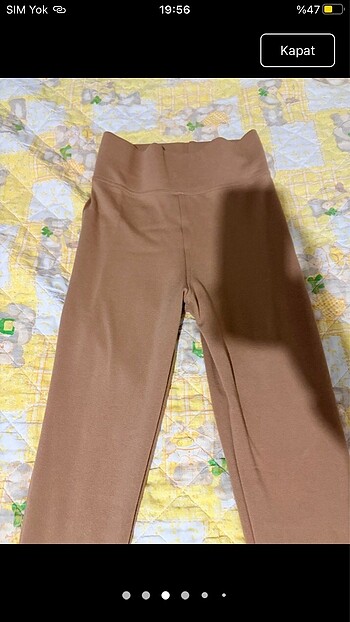 s Beden Trendyol camel tayt