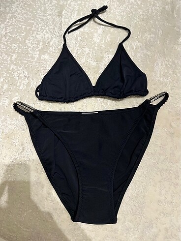 Üçgen Bikini Takımı (Taş Detaylı) - Sıfır Ürün