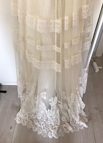 Vintage, zarif gelinlik - 36 beden - Görsel 4