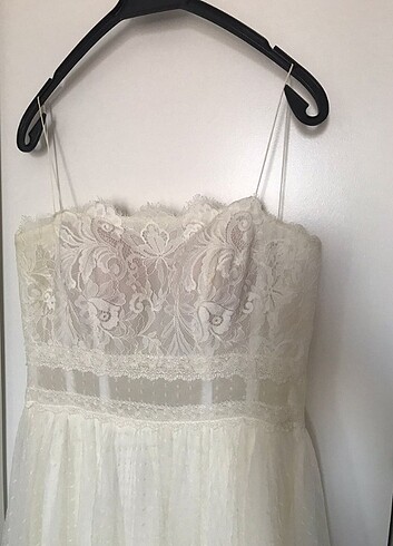 Vintage, zarif gelinlik - 36 beden - Görsel 6