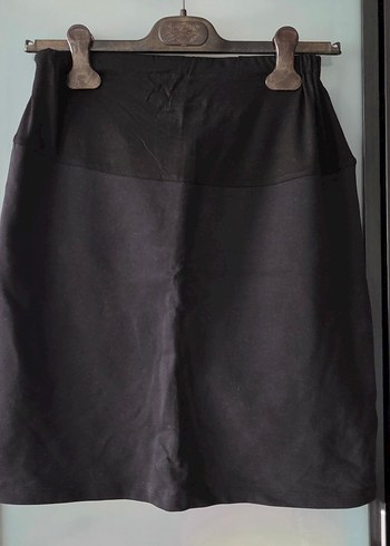 Siyah Midi Hamile Etek - Görsel 3