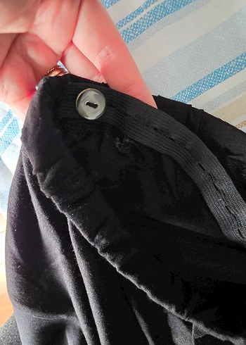 Siyah Midi Hamile Etek - Görsel 4