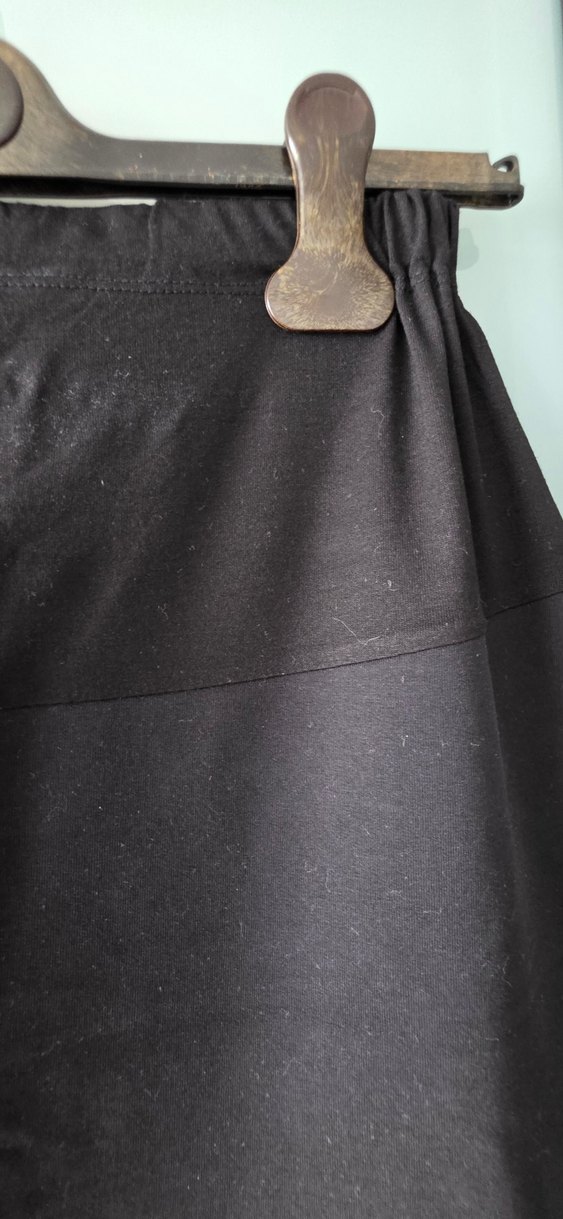 Siyah Midi Hamile Etek - Görsel 2