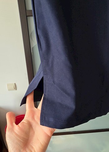 Drapeli Midi Hamile Eteği - Lacivert - Görsel 4