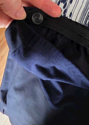 Drapeli Midi Hamile Eteği - Lacivert - Görsel 5