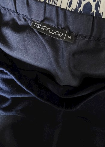 Drapeli Midi Hamile Eteği - Lacivert - Görsel 6